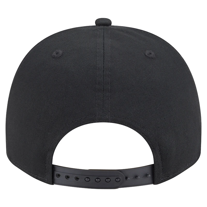 Casquette snapback 9FIFTY A-Frame noire à point de chaînette pour homme New Era Atlanta Braves