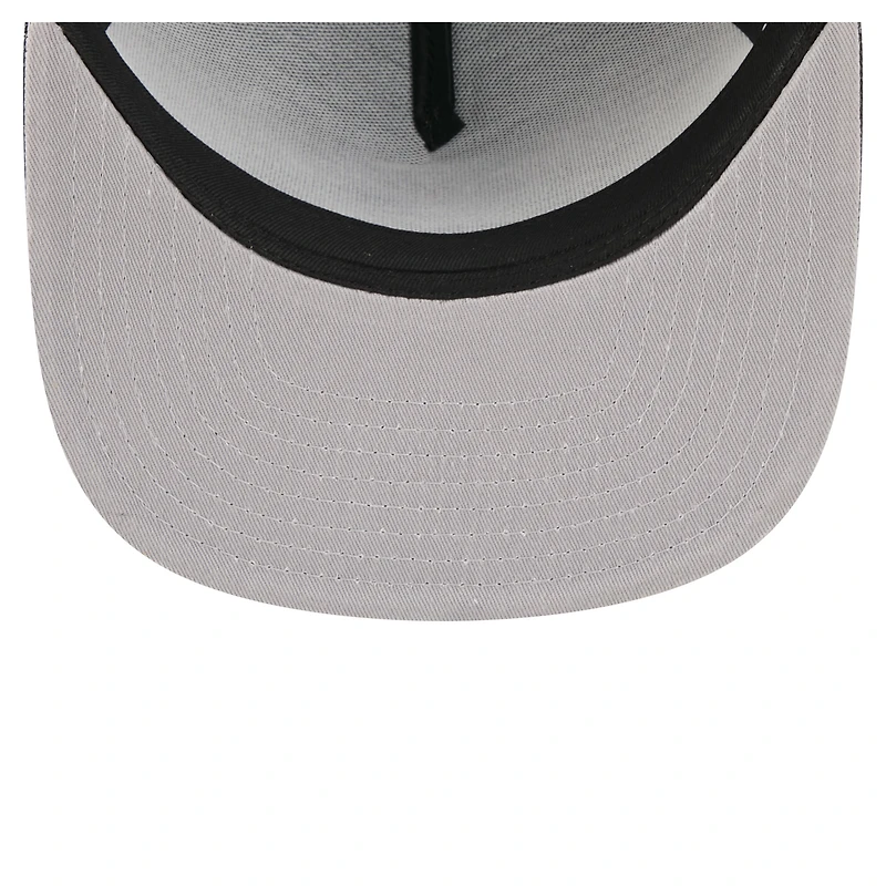 Men's New Era Black Atlanta Braves City Slogan A-Frame 9FIFTY Snapback Hat