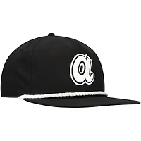 Men's New Era Black Atlanta Braves Golfer Snapback Hat