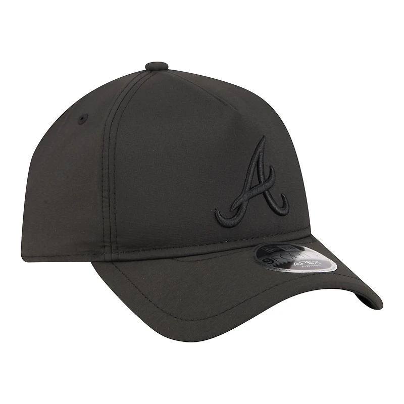 Men's New Era Black Atlanta Braves Injection Apex 9FORTY Adjustable Hat