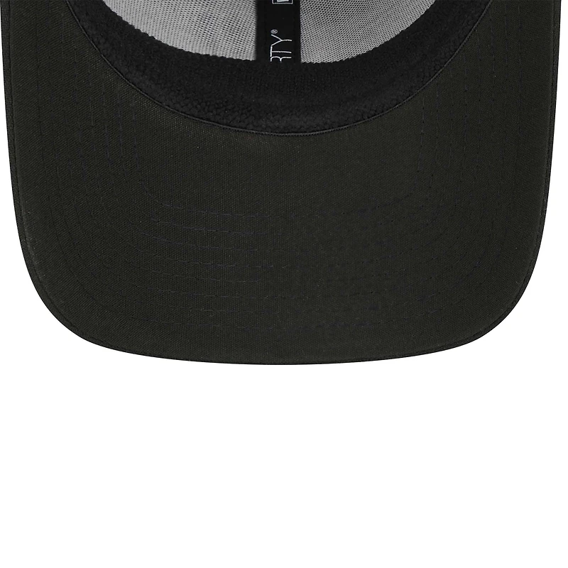 Men's New Era Black Atlanta Braves Logo 39THIRTY Flex Hat