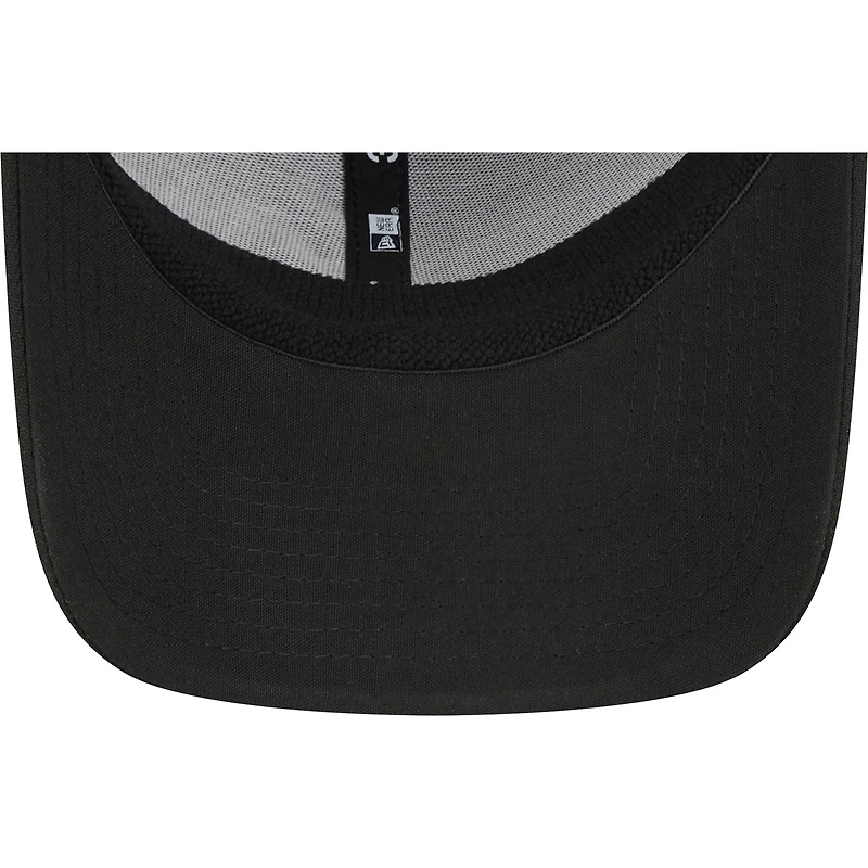 Men's New Era Black Atlanta Braves Logo 39THIRTY Flex Hat