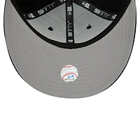 Casquette ajustée 59FIFTY à profil bas des Atlanta Braves New Era pour hommes, noire