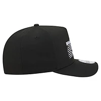 Men's New Era  Black Atlanta Braves Motion A-Frame 9FIFTY Snapback Hat