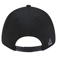 Casquette ajustable noire Pivot 9FORTY des Braves d'Atlanta de New Era pour homme