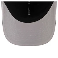 Casquette ajustable New Era noire Atlanta Braves Player Replica 9FORTY pour homme