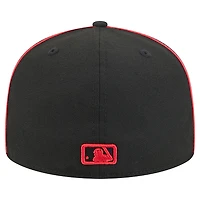 Casquette ajustée 59FIFTY noire des Atlanta Braves de New Era pour homme