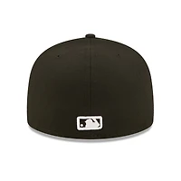 Men's New Era Black Atlanta Braves Team Logo 59FIFTY Fitted Hat