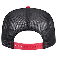Men's New Era Black Atlanta Braves Throwback Meshback Golfer Hat