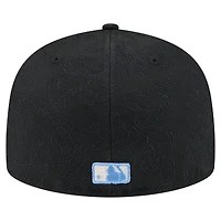 Men's New Era Black Atlanta Braves Tonal Koi 59FIFTY Fitted Hat