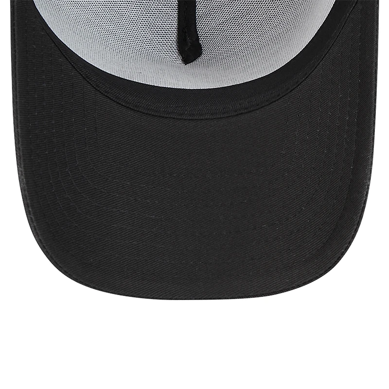 Men's New Era Black Atlanta Braves Tonal Pop 9FORTY A-Frame Adjustable Hat