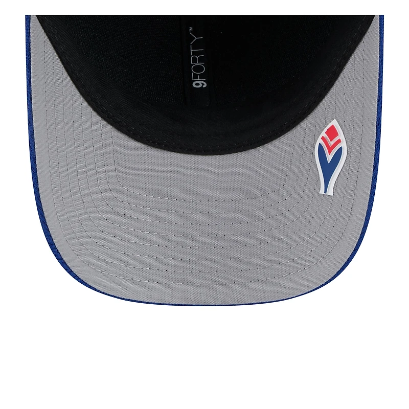 Men's New Era Blue Atlanta Braves 2025 MLB Clubhouse 9FORTY M-Crown Adjustable Hat