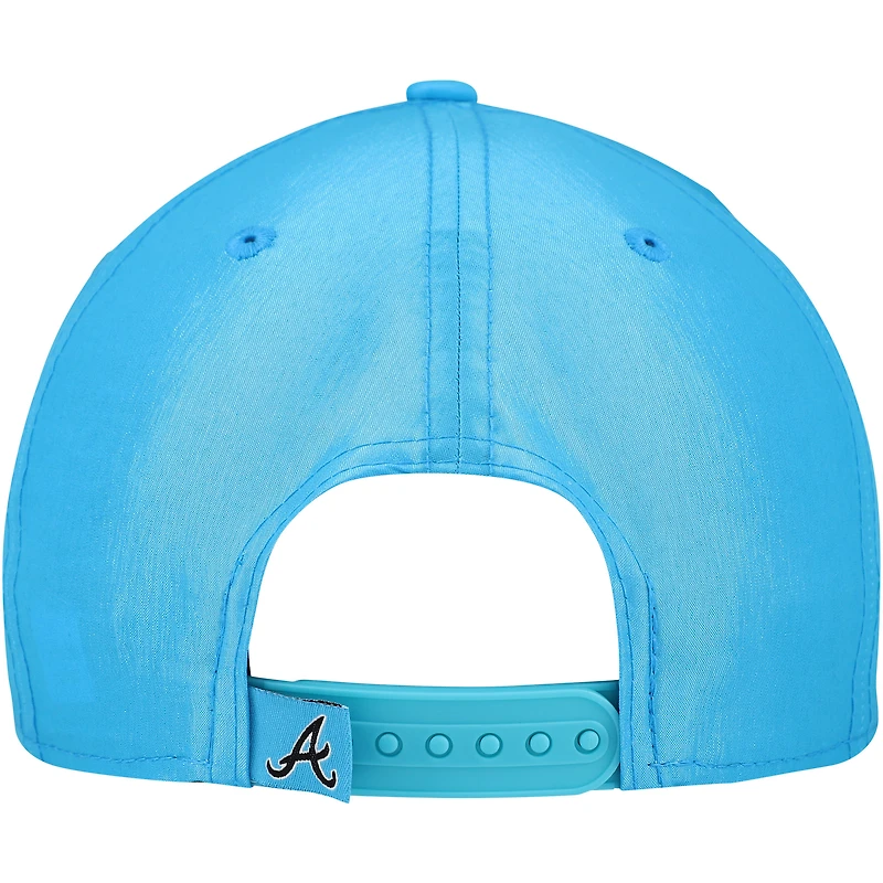 Men's New Era Blue Atlanta Braves Neon Golfer Snapback Hat