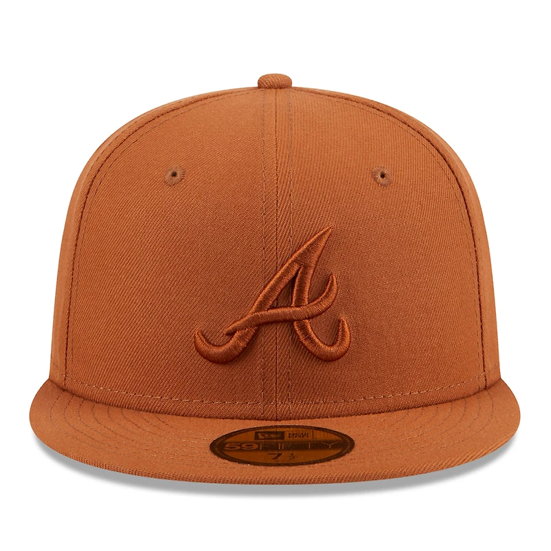Men's New Era Brown Atlanta Braves Spring Color 59FIFTY Fitted Hat