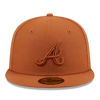 Men's New Era Brown Atlanta Braves Spring Color 59FIFTY Fitted Hat