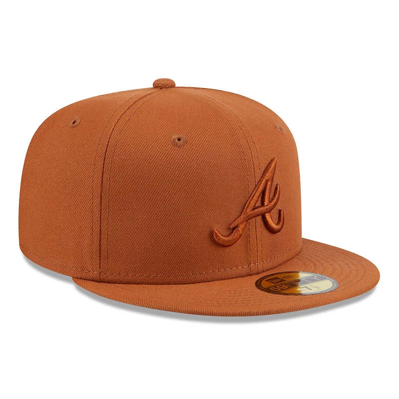 Men's New Era Brown Atlanta Braves Spring Color 59FIFTY Fitted Hat