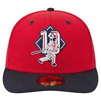 Casquette ajustée New Era Chipper Jones rouge des Braves d'Atlanta 59FIFTY pour homme
