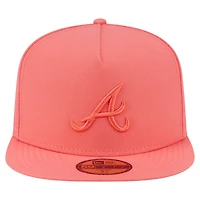 Casquette ajustée New Era 59FIFTY corail des Braves d'Atlanta pour homme