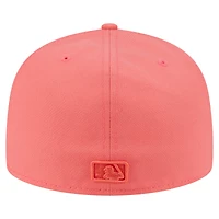 Casquette ajustée New Era 59FIFTY corail des Braves d'Atlanta pour homme