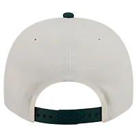 Men's New Era  Cream/Dark Green Atlanta Braves Chrome A-Frame 9FIFTY Snapback Hat