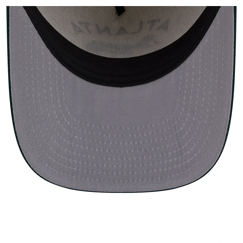 Casquette snapback New Era Atlanta Braves Chrome A-Frame 9FIFTY pour homme, crème/vert foncé