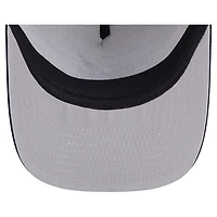 Casquette snapback New Era 9FIFTY Trucker pour homme, couleur crème/bleu marine, avec bannière des Braves d'Atlanta