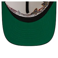 Casquette snapback New Era crème/marine Atlanta Braves Classic A-Frame 9FIFTY pour homme