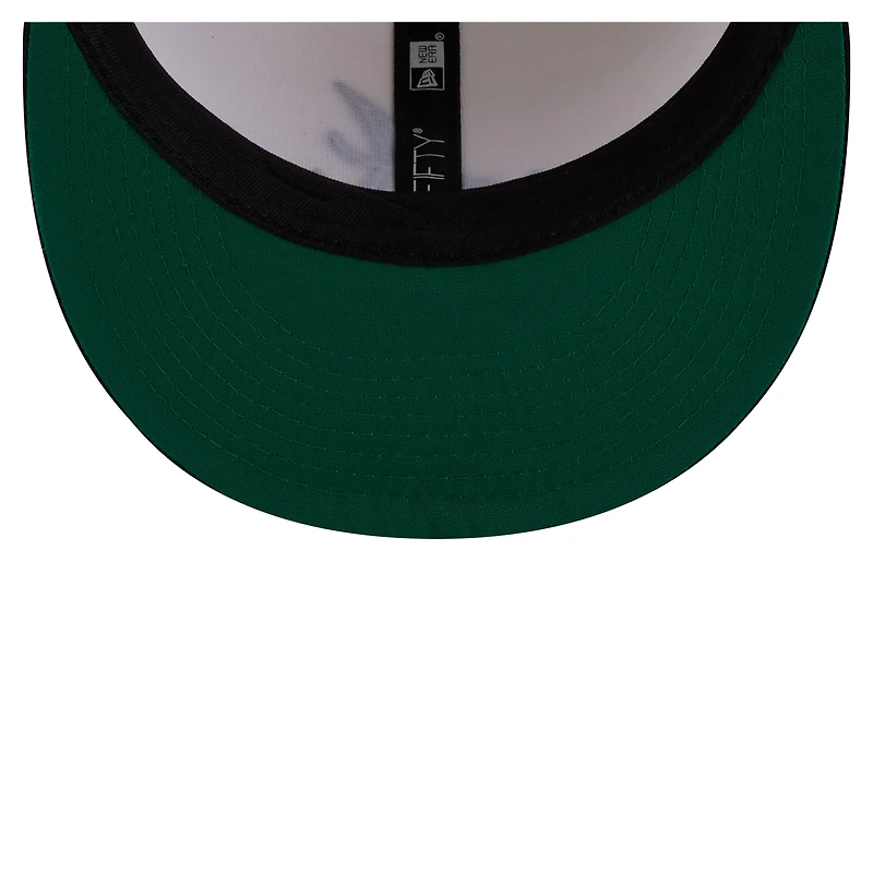 Men's New Era Cream/Navy Atlanta Braves Localized 9FIFTY Snapback Hat