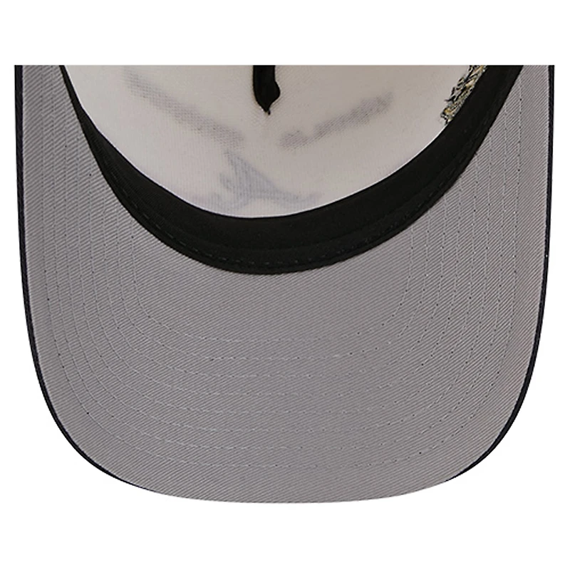 Casquette ajustable New Era 9FORTY M-Crown pour homme, crème/bleu marine, des Atlanta Braves World Series