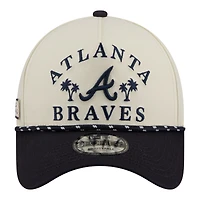Men's New Era  Cream Atlanta Braves 2026 Spring Training Fan Pack Rope A-Frame 9FORTY Adjustable Hat
