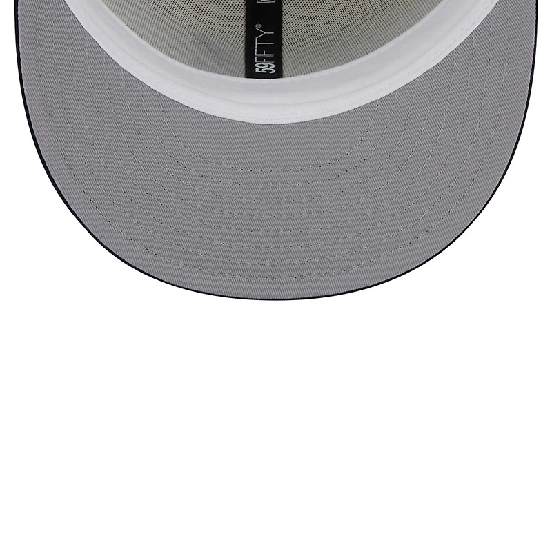 Casquette ajustée Chrome 59FIFTY pour homme New Era couleur crème des Atlanta Braves