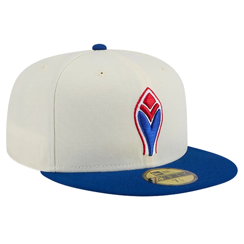 Casquette ajustée 59FIFTY pour hommes, crème, Atlanta Braves, Cooperstown Collection, Alternate Chrome