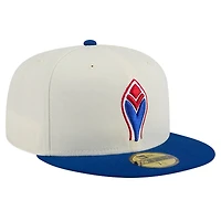 Casquette ajustée 59FIFTY pour hommes, crème, Atlanta Braves, Cooperstown Collection, Alternate Chrome