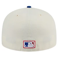 Men's New Era Cream Atlanta Braves Cooperstown Collection Alternate Chrome 59FIFTY Fitted Hat