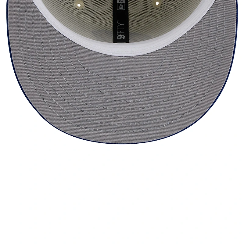 Casquette ajustée 59FIFTY chromée New Era pour hommes des Atlanta Braves Cooperstown Collection