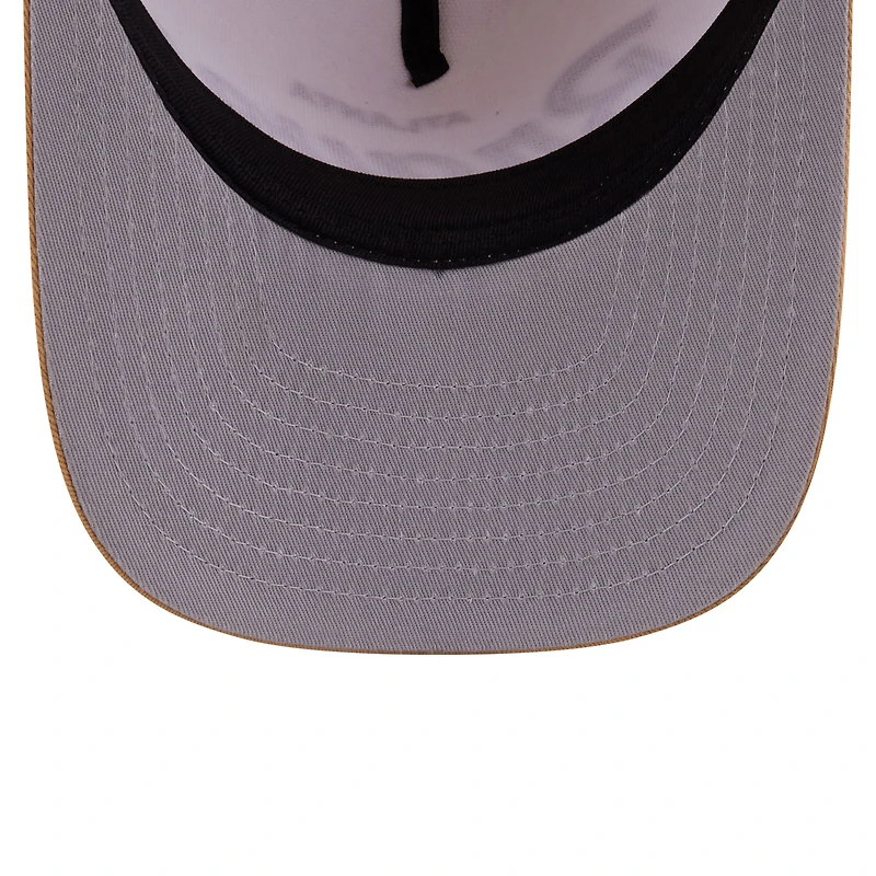 Casquette snapback New Era Atlanta Braves à chevrons crème pour homme 9FIFTY