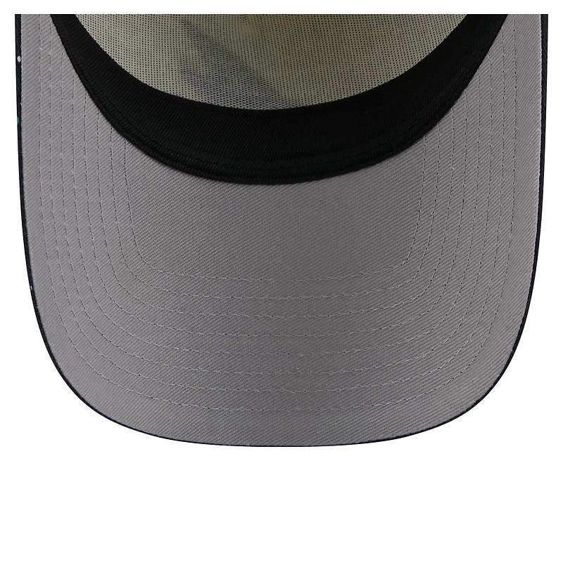 Men's New Era  Cream Atlanta Braves Speckle A-Frame 9FORTY Adjustable Hat