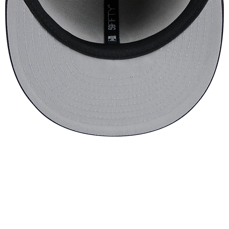 V107988 BRAVES Mlb Nwe 2025 Entraînement au bâton gris 59fifty HATMENHIC 60640146