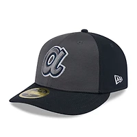V107988 BRAVES Mlb Nwe 2025 Entraînement au bâton gris Lp 59fifty HATMENLOP 60641645 #34