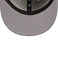 Men's New Era Gray/Navy Atlanta Braves Chenille Band 9FIFTY Snapback Hat