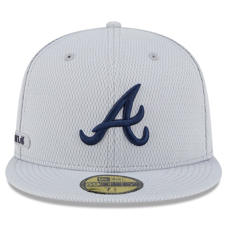 V107988 BRAVES Mlb Nwe 2025 Clubhouse Gris 59fifty HATMENHIC 60632117 #14