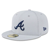 V107988 BRAVES Mlb Nwe 2025 Clubhouse Gris 59fifty HATMENHIC 60632117 #14