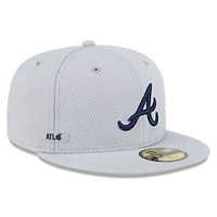 V107988 BRAVES Mlb Nwe 2025 Clubhouse Gris 59fifty HATMENHIC 60632117 #14