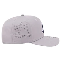 Men's New Era Gray Atlanta Braves Laser Perforated 9SEVENTY Adjustable Hat