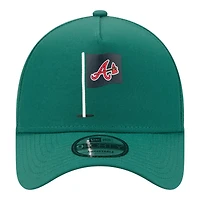 Casquette ajustable New Era verte Atlanta Braves Pin Seeker 9FORTY pour homme