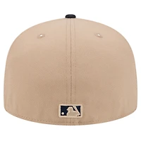 Men's New Era Khaki Atlanta Braves 59FIFTY Fitted Hat