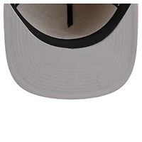 Men's New Era Light Beige/ Atlanta Braves Color Pack A-Frame 9FIFTY Snapback Hat