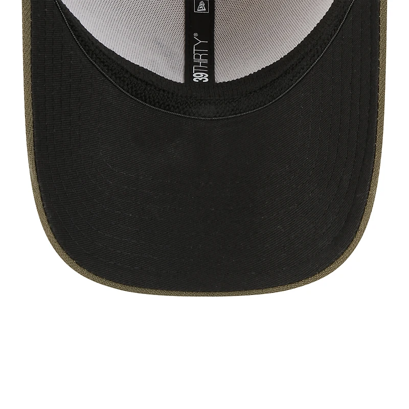 Casquette 39THIRTY Flex pour homme, beige clair/olive, Atlanta Braves 2025, Armed Forces Day, New Era