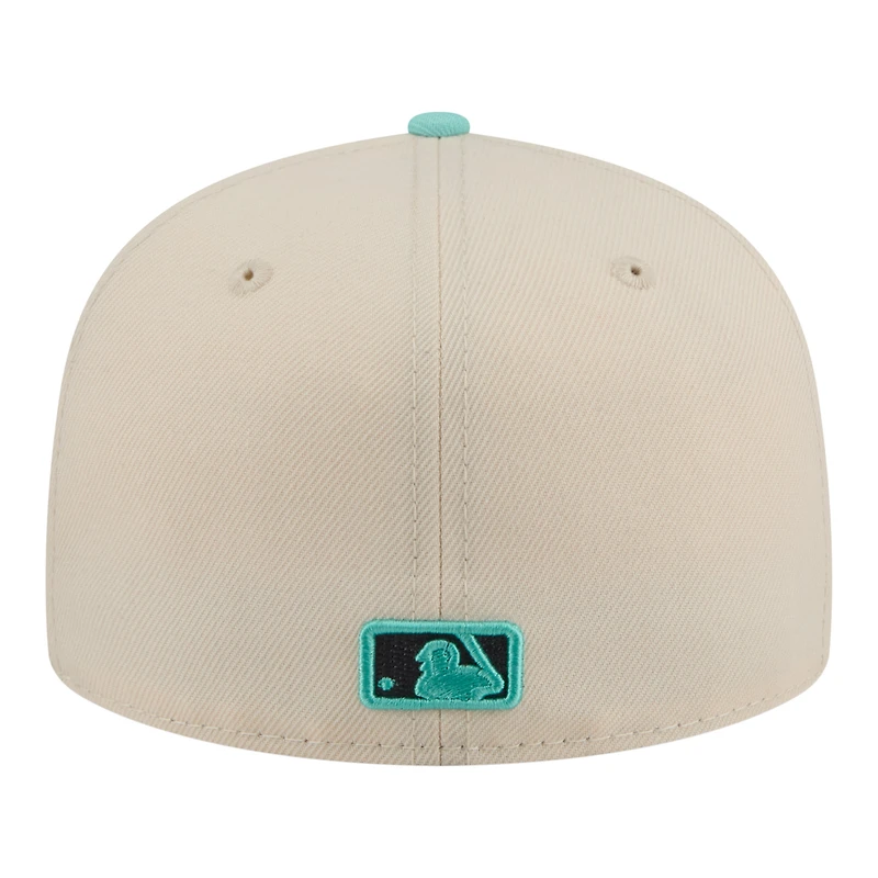 Men's New Era Navy/Khaki Atlanta Braves Two-Tone Color Pack 59FIFTY Fitted Hat