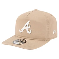 Casquette ajustable New Era beige clair Atlanta Braves Cam 19TWENTY pour homme